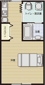 シニアホームことぶきの間取り図