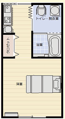 シニアホームおおまちの間取り図