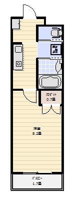 シニアホームせせらぎの間取り図