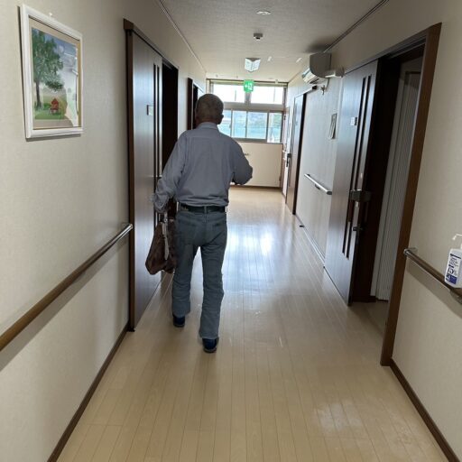 避難している様子