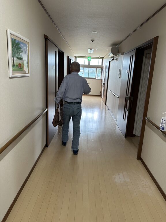 避難している様子